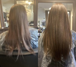 Hair Extensions Before/After