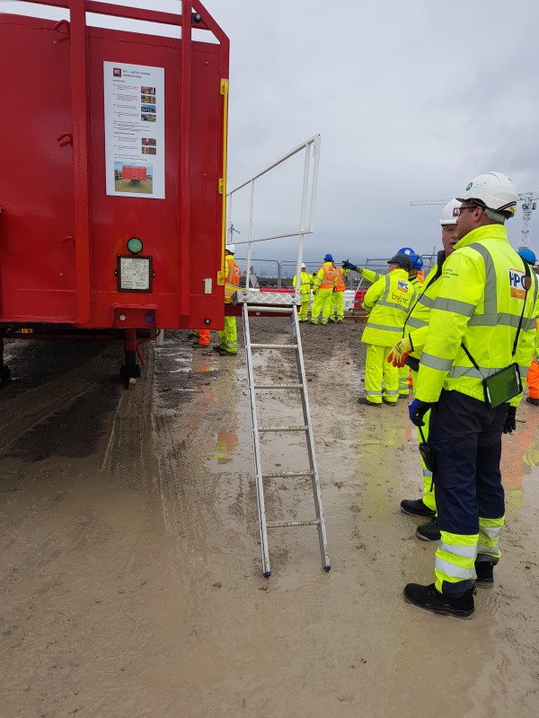 NTC Flatbed Safety Trailer visits Hinkley Point