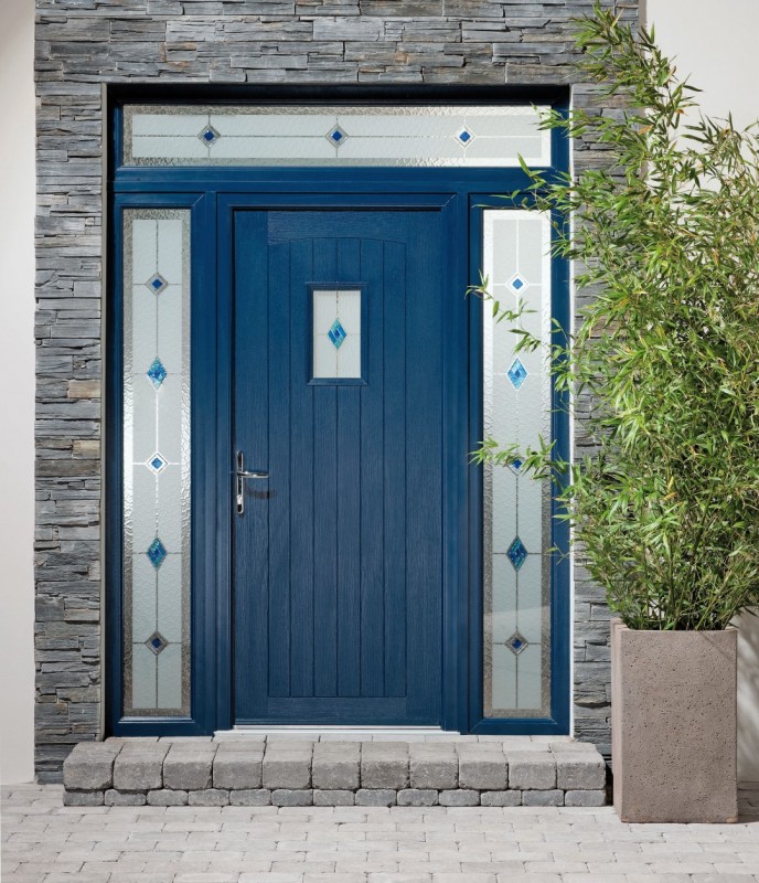 Blue Composite Door