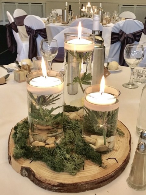 Candle centrepiece ideas