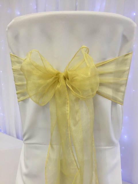 Organza sashes