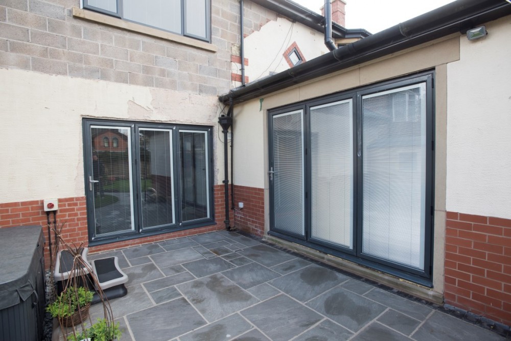 External Bifold Doors With Integrated Blinds jalanjalan