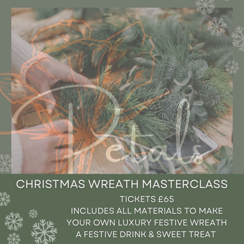 Luxury wreath making class at The Secret