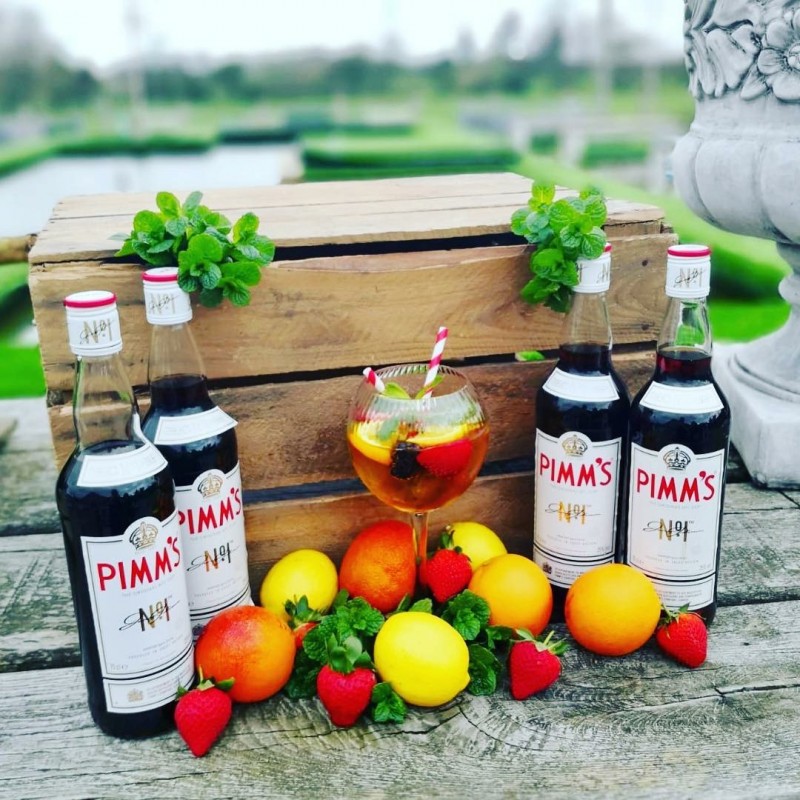 Pimms in the Garden