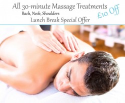 All 30-Minute Massage Treatments Now - Only &pound;30 - (&pound;10 Off!)