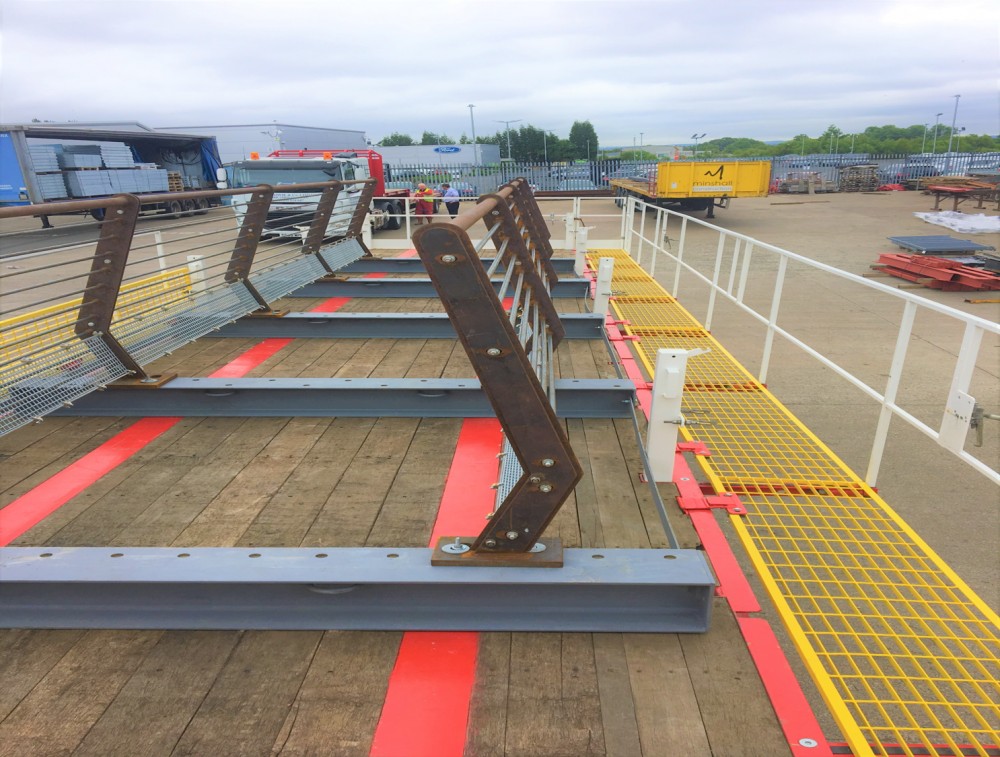 Feeling safe while standing on top of a Flatbed with our NTC Safety System deployed, do your workers feel this safe when working from vehicle height?